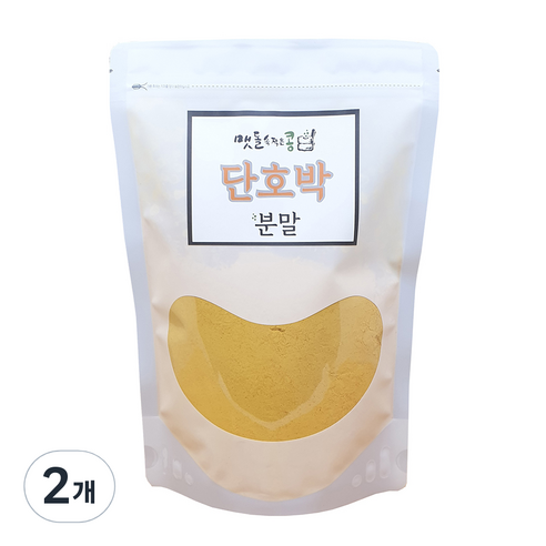 단호박 분말, 1kg, 2개