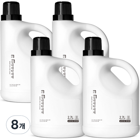 살림백서 실내건조용 세탁세제 드럼용 본품, 2.7L, 8개