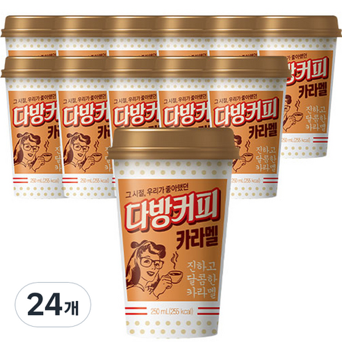 소와나무 다방커피 카라멜, 250ml, 24개