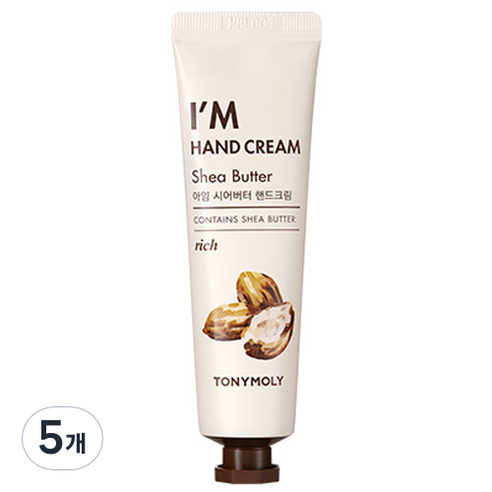 토니모리 아임 핸드크림 시어버터, 30ml, 5개