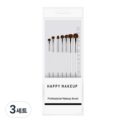 뷰티파워 아이섀도우 브러쉬 7종세트, 3세트, 화이트