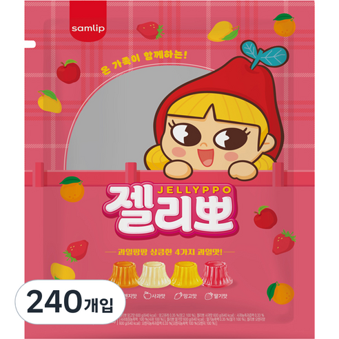 삼립 젤리뽀 40p, 2400g, 6세트