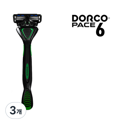 도루코 면도기 pace 6+면도날2입 무료증정, 1개입, 3개