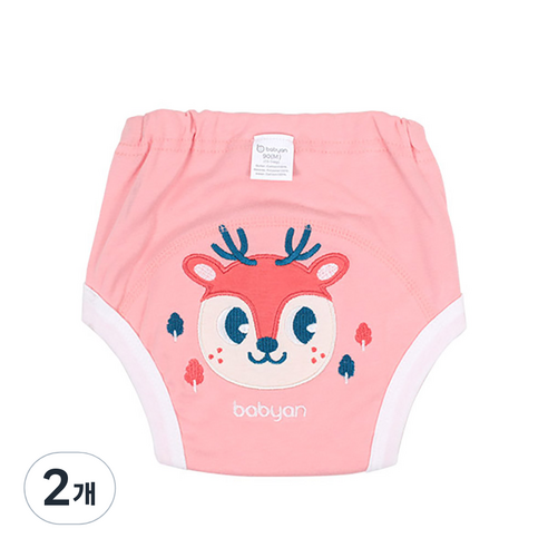 베이비앙 3중방수 배변훈련팬티, 담비, 2개