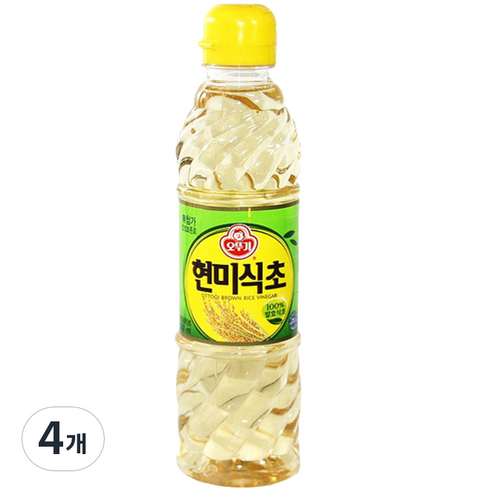오뚜기 현미식초, 500ml, 4개