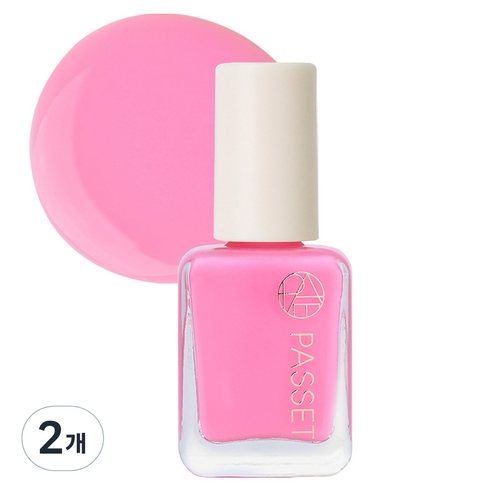 파셋 셀럽 네일컬러 폴리쉬, 80 하와이안핑크, 7ml, 2개