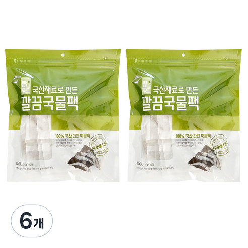해심 깔끔 국물팩 10p, 150g, 6개