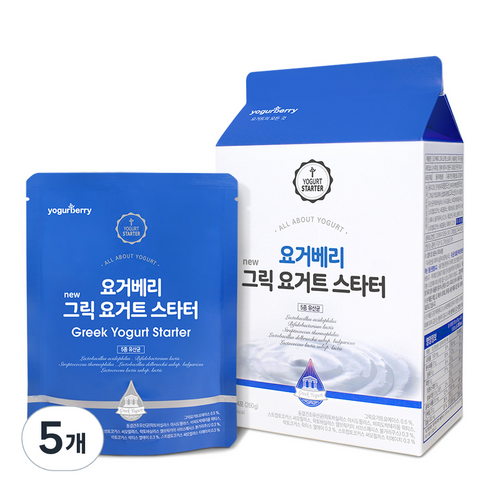 요거베리 그릭요거트 스타터, 65g, 4개입, 5개