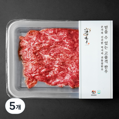 전통참한우 소고기 1++등급 (7) 불고기용 (냉장), 200g, 5개