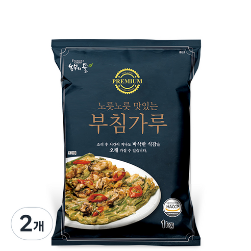 농부의뜰 부침가루, 1kg, 2개