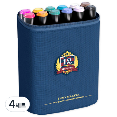 투코비 아크릴 다용도 마카 대용량 12색 세트, 4세트