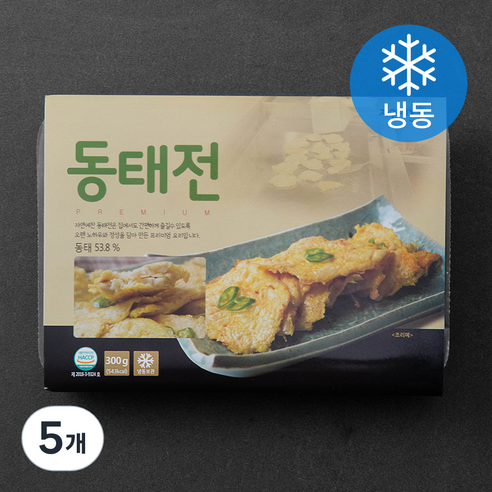자연에찬 동태전 (냉동), 300g, 5개