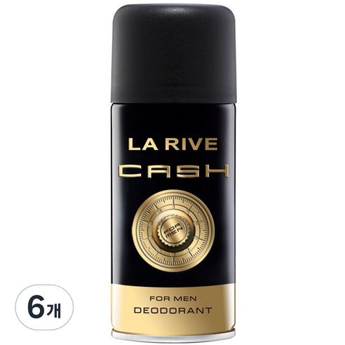 라리브 캐시 퍼퓸 데오드란트 MAN, 150ml, 6개