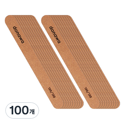 도나와 네일 우드파일 150 GRIT, 100개