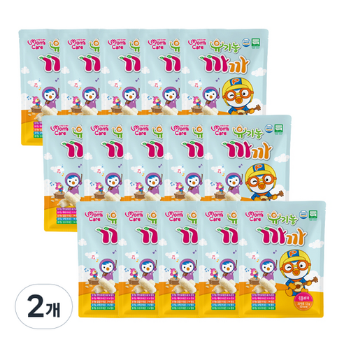 프로엠 뽀로로 유기농 까까 곡물과자 15p, 곡물맛, 2개, 195g
