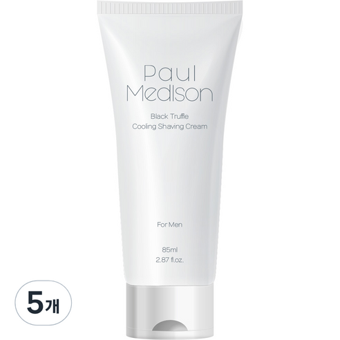 폴메디슨 블랙트러플 쿨링 쉐이빙 크림, 5개, 85ml