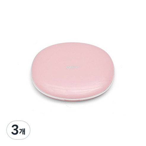 메이크미 고급 렌즈케이스, 핑크, 3개