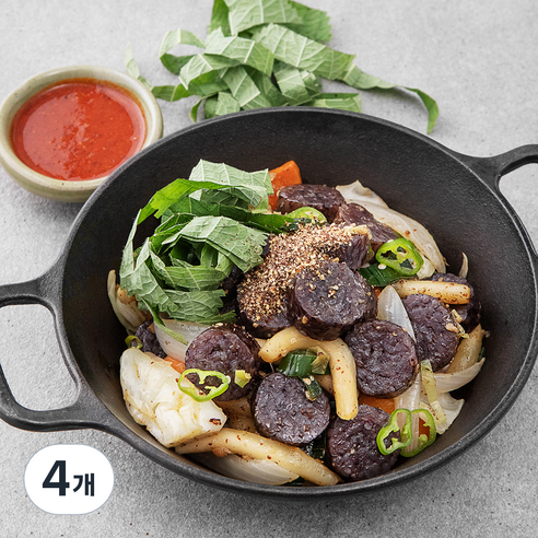 바른식 들깨듬뿍 순대볶음, 820g, 4개