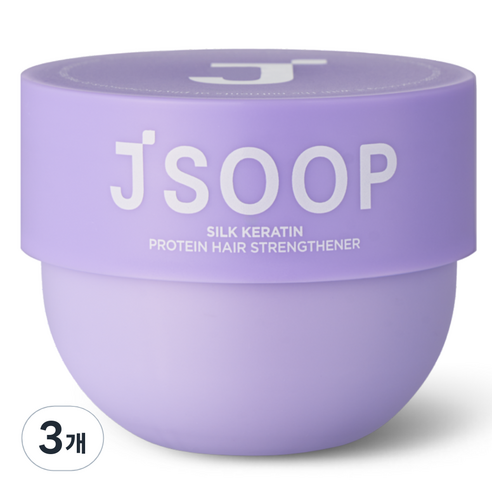제이숲 실크 케라틴 단백질 모발 강화 헤어팩, 150ml, 3개