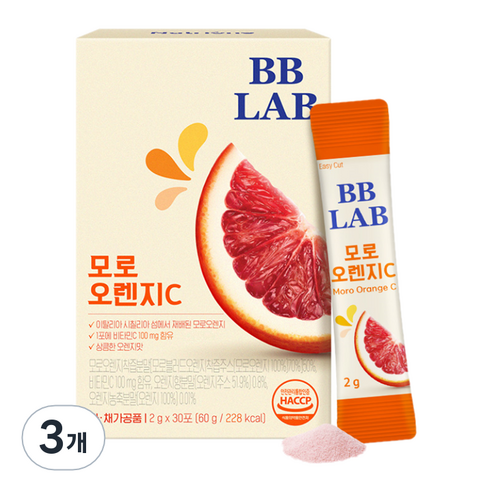 뉴트리원 비비랩 모로오렌지C, 60g, 3개