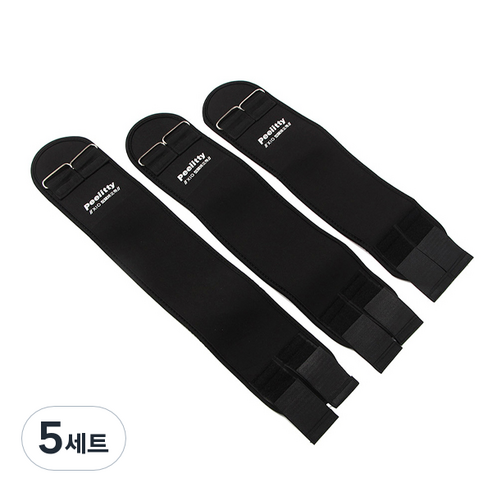 트리 바른자세 OX 다리 벨트세트 XL 블랙, 5세트