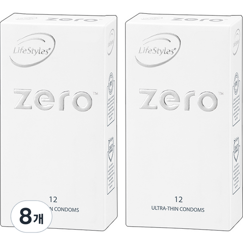 남성형콘돔 Lifestyles Zero, 12개입, 8개