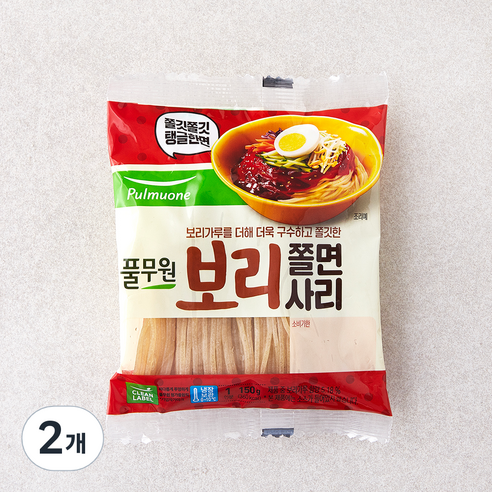 냉장_풀무원 보리 쫄면사리, 150g, 2개