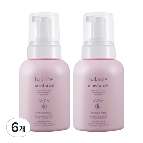 아브카 퓨어 앤 버블 약산성 여성청결제, 6개, 300ml