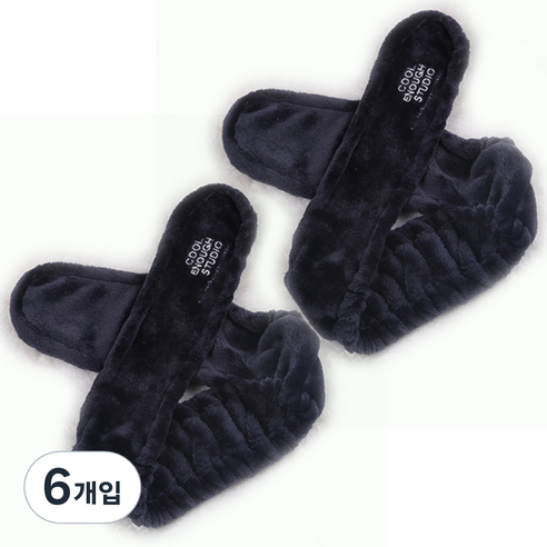 블럭마트 세안 밴드 토끼, 네이비, 6개입