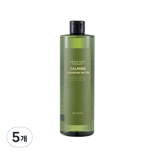 은율 그린 씨드 카밍 클렌징 워터, 500ml, 5개