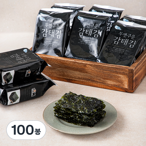 예맛 두 번 구운 감태김 도시락, 100봉, 4g