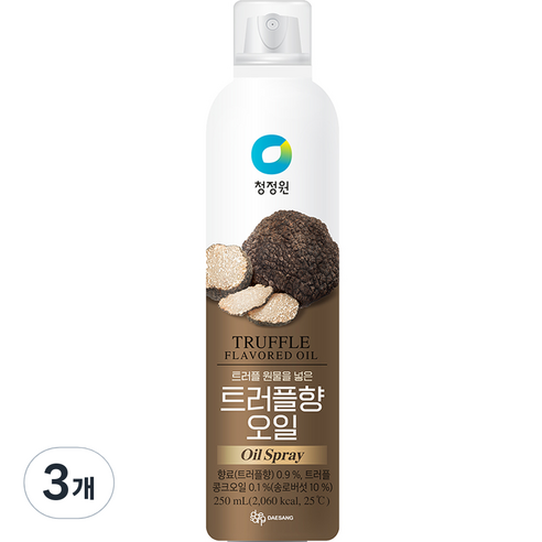 대상 청정원 트러플향오일 스프레이, 250ml, 3개