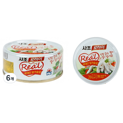 [사조로하이] 리얼 닭가슴살 리얼, 90g, 6개