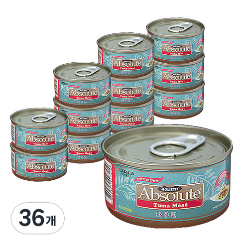 앱솔루트홀리스틱 고양이캔 80g, 타우린, 36개