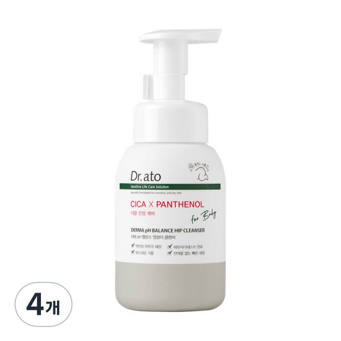 닥터아토 더마 pH 밸런스 엉덩이 클렌저, 4개, 300ml