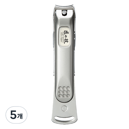 GREENBELL 타쿠미노와자 금속캡쳐 슬림 손톱깎이 S G-1115, 실버, 5개