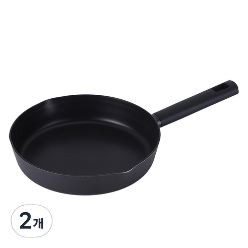 라체나 블랙 풀인덕션 IH 프라이팬, 2개, 26cm