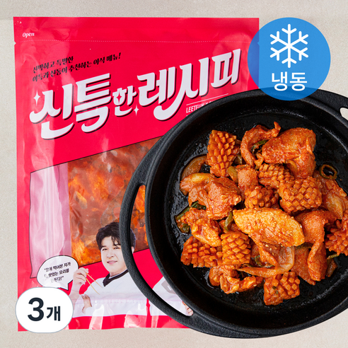 신특한레시피 벌집 오삼제육 (냉동), 3개, 400g