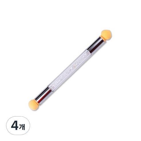 DM 알럽뷰 네일 그라디언트 스펀지봉, 화이트, 4개