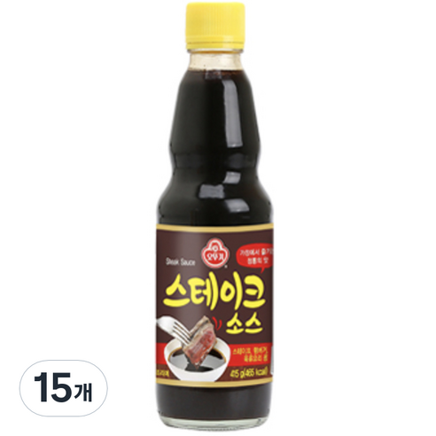 오뚜기 스테이크 소스, 415g, 15개
