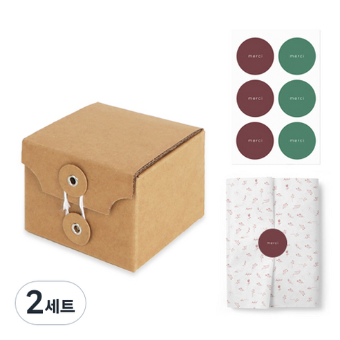 인디케이 아일렛 킵 상자 소 10p + 틴페이퍼 10p + 키트라벨 5p, 혼합색상, 2세트