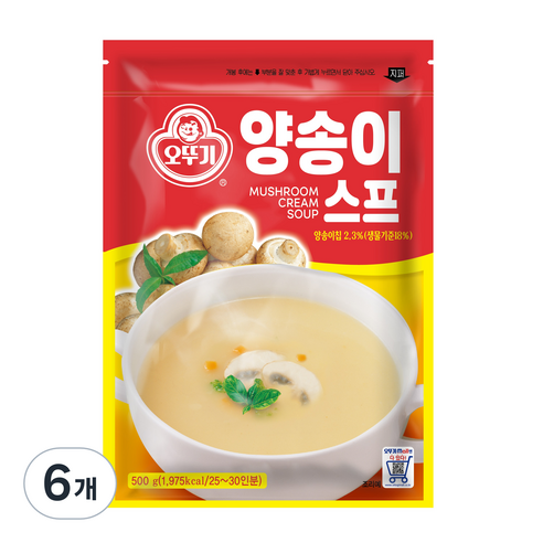 오뚜기 양송이스프, 500g, 6개
