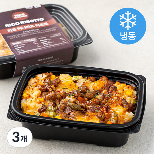 리코 허니비프 리조또 (냉동), 270g, 3개