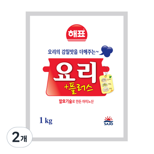 해표 요리플러스, 1kg, 2개