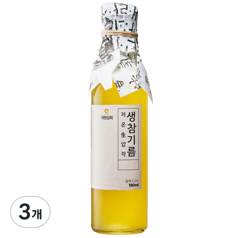 대현상회 저온압착 생참기름, 1개, 350ml