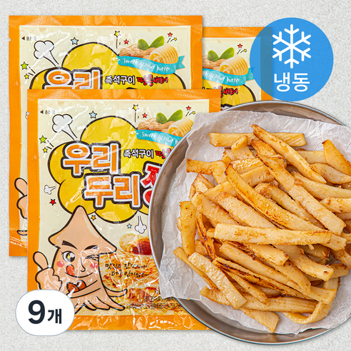 우리두리짱 몸이랑 즉석 땅콩버터 오징어 (냉동), 80g, 9개