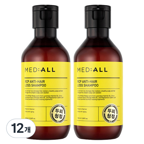 메디올 알시피 안티 헤어 로스 샴푸 우디향, 100ml, 12개
