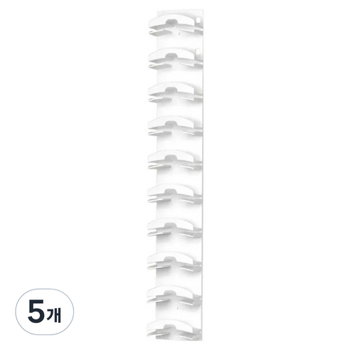 야구 모자 걸이, 화이트, 5개