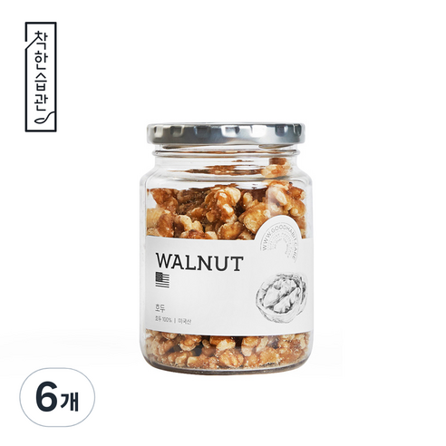 착한습관 호두, 150g, 6개
