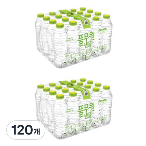 풀무원샘물 무라벨 생수, 330ml, 120개